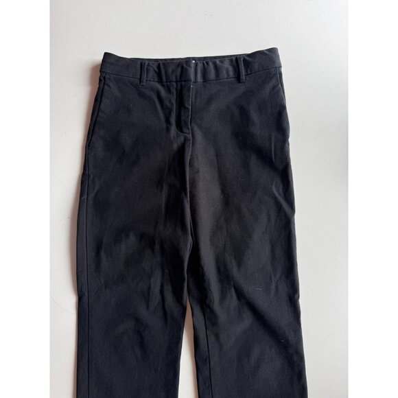 Aritzia WILFRED FREE Como Black Cotton Sateen Low Rise Chino Pants, Size 4 - Picture 2 of 13
